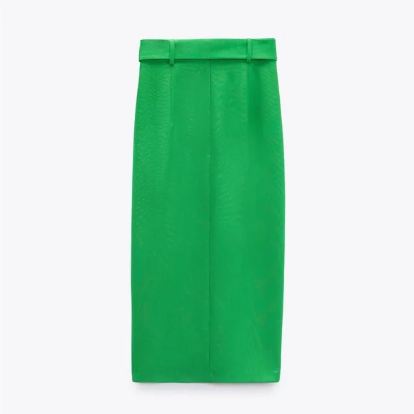 NWT ZARA BELTED PENCIL SKIRT SIZE XS - Picture 7 of 10